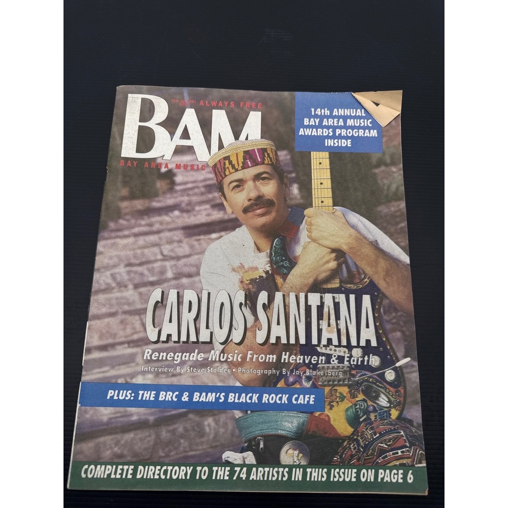 BAM Magazine Feb 22 1991 #352 Carlos Santana Bammies Primus MC Hammer Music News